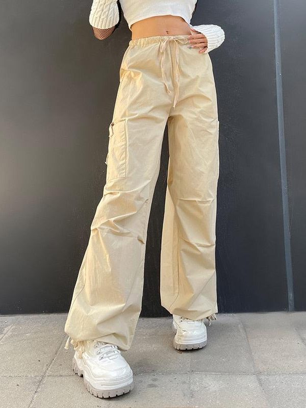 Fairy Grunge Drawstring Parachute Pants