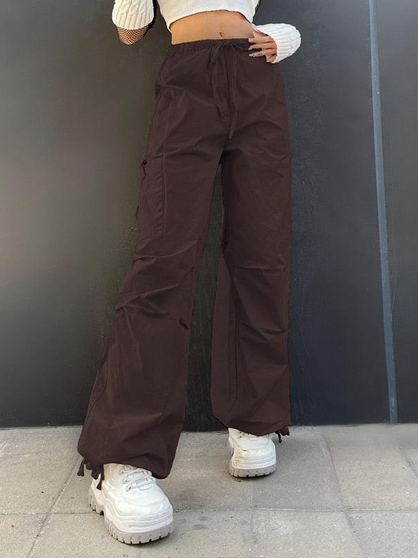 Fairy Grunge Drawstring Parachute Pants