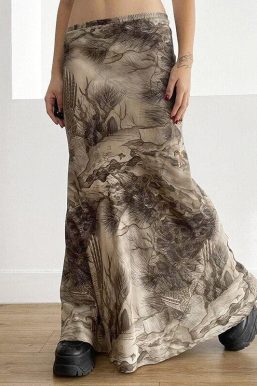 Fairy Grunge Forest Maxi Skirt