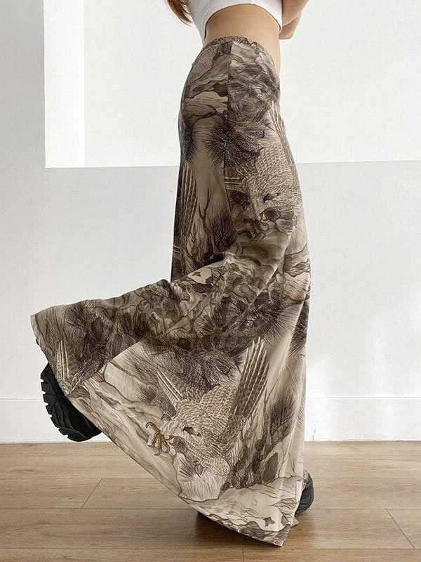 Fairy Grunge Forest Maxi Skirt