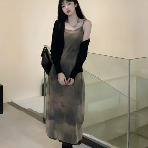 Fairy Grunge Forest Midi Dress
