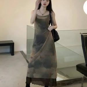 Fairy Grunge Forest Midi Dress