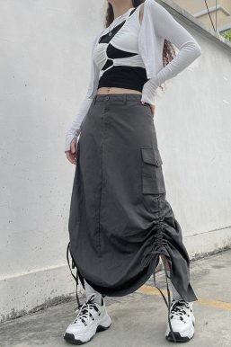 Fairy Grunge Parachute Maxi Skirt