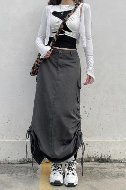 Fairy Grunge Parachute Maxi Skirt
