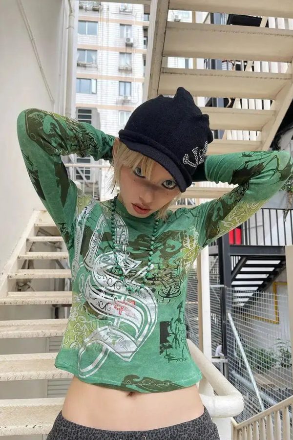 Fairy Grunge Print Top