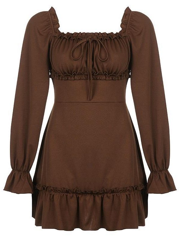 Fairy Grunge Ruffled Mini Dress