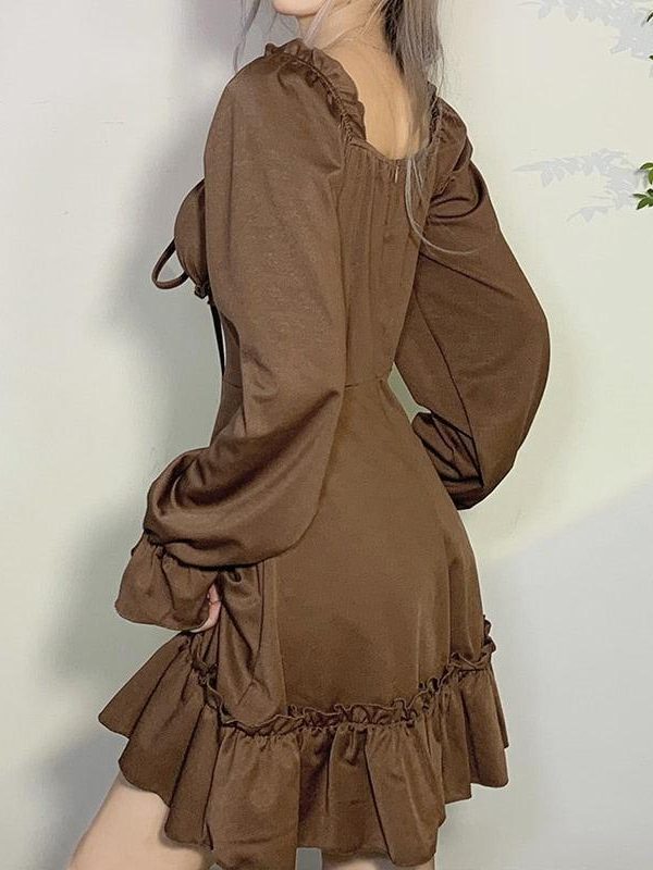 Fairy Grunge Ruffled Mini Dress