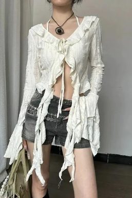 Fairy Grunge Ruffled Top