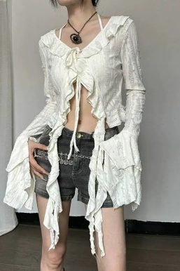 Fairy Grunge Ruffled Top