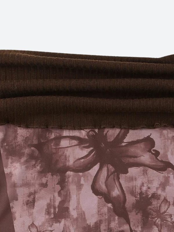 Fairycore Butterfly Ruched Off Shoulder Top