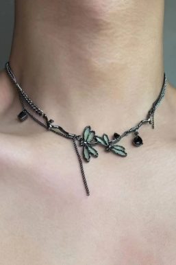 Fairycore Dragonfly Necklace