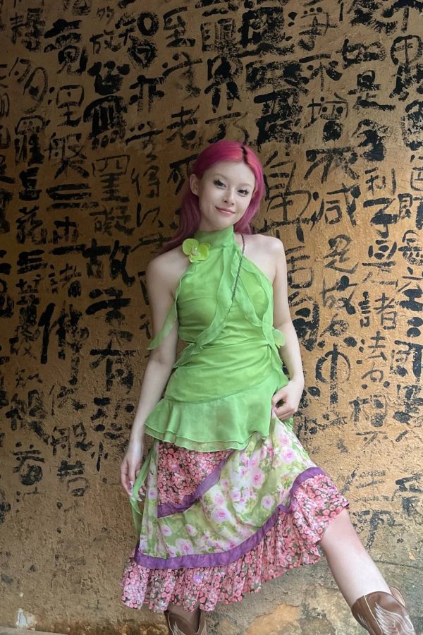 Fairycore Floral Ruffled Top