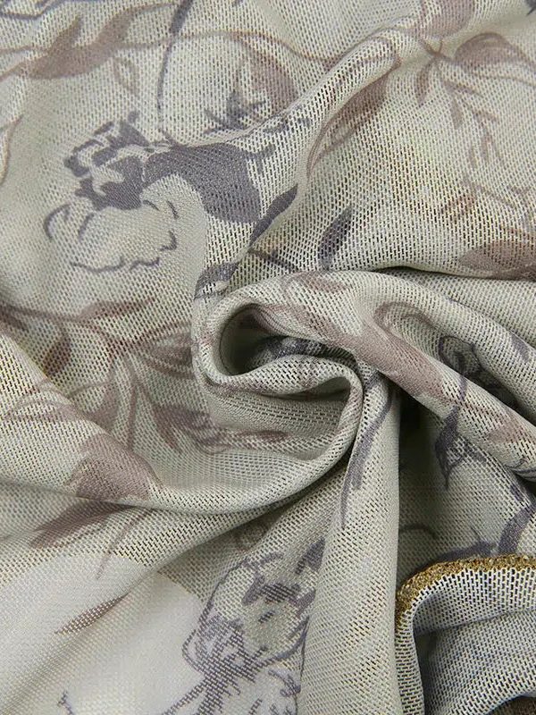 Fairycore Floral Sheer Mesh Top
