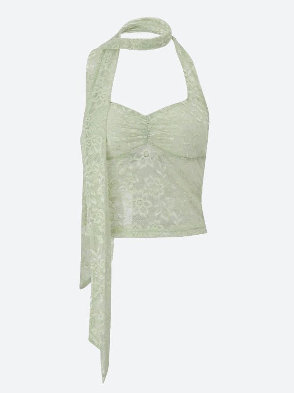 Fairycore Lace Halter Top