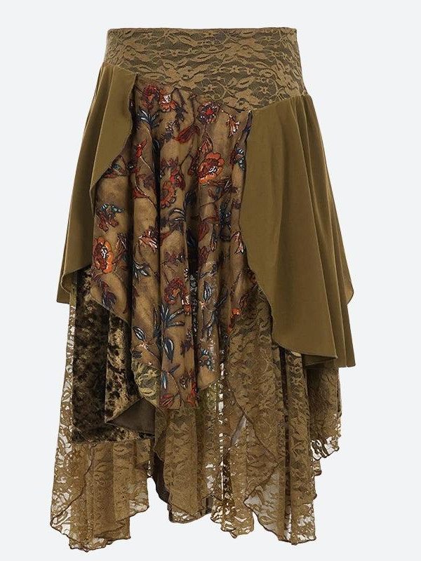 Fairycore Layered Midi Skirt