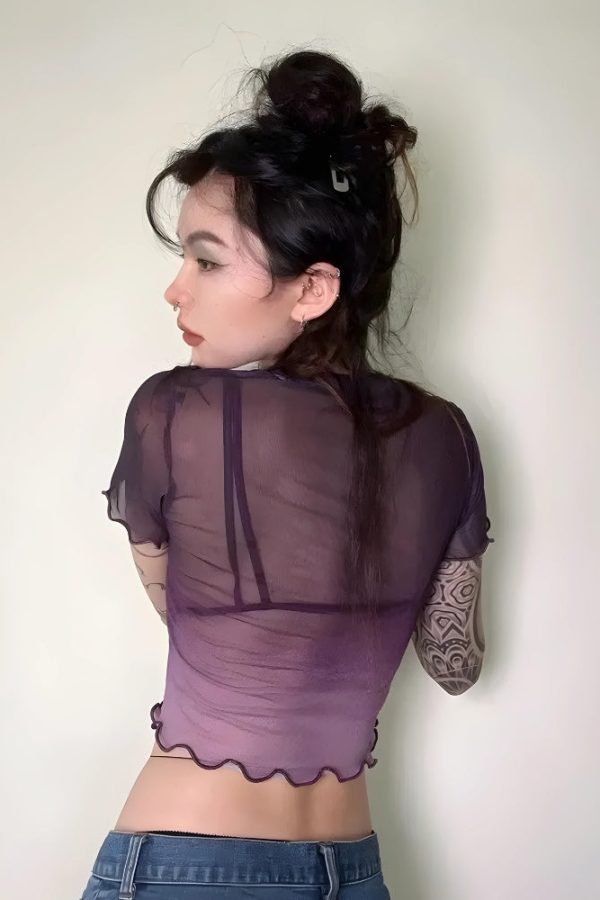 Fairycore Lily Sheer Top