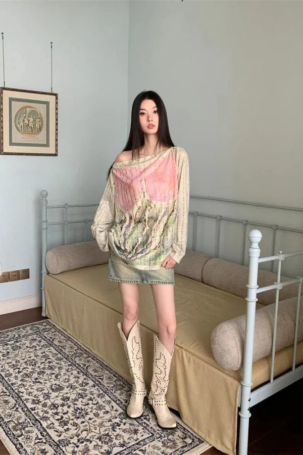 Fairycore One Shoulder Top