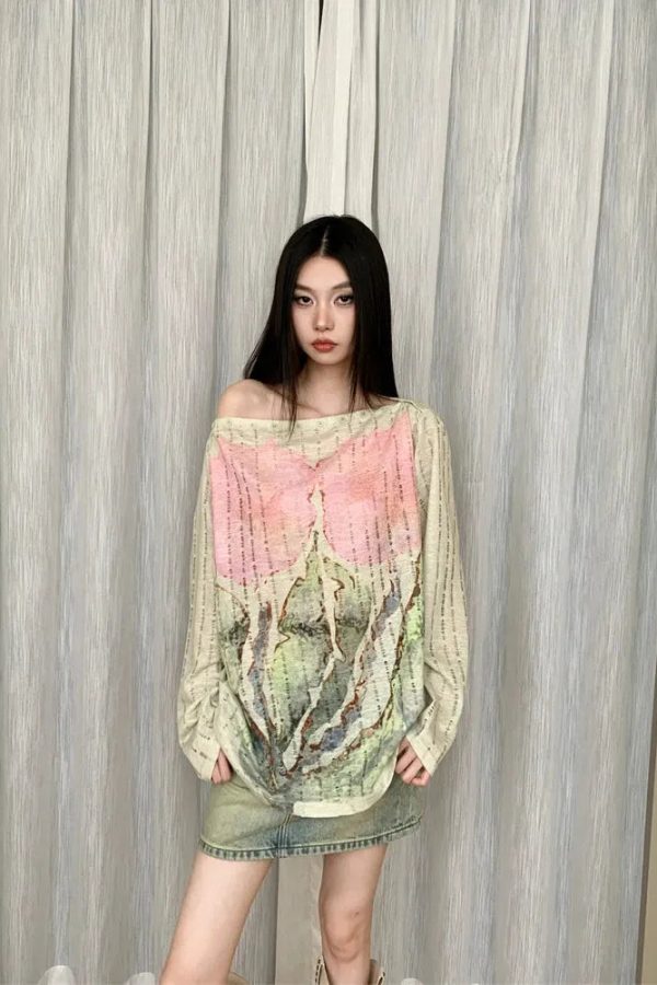 Fairycore One Shoulder Top