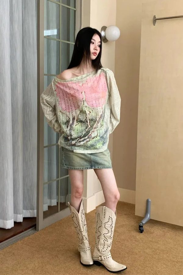 Fairycore One Shoulder Top