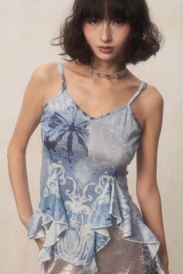 Fairycore Ruffled Top