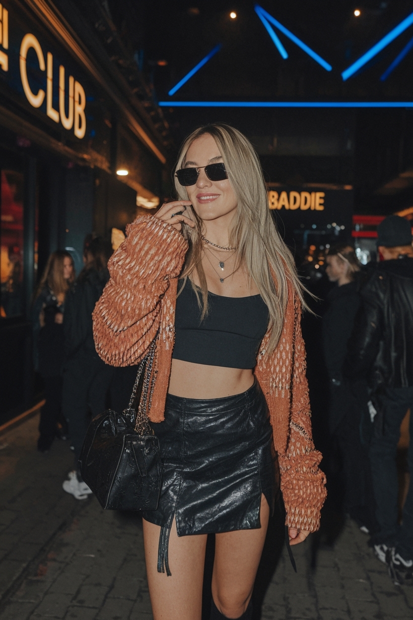 Fall Club Outfits Night Going Out Baddie: Edgy and Fun Looks outfit idea