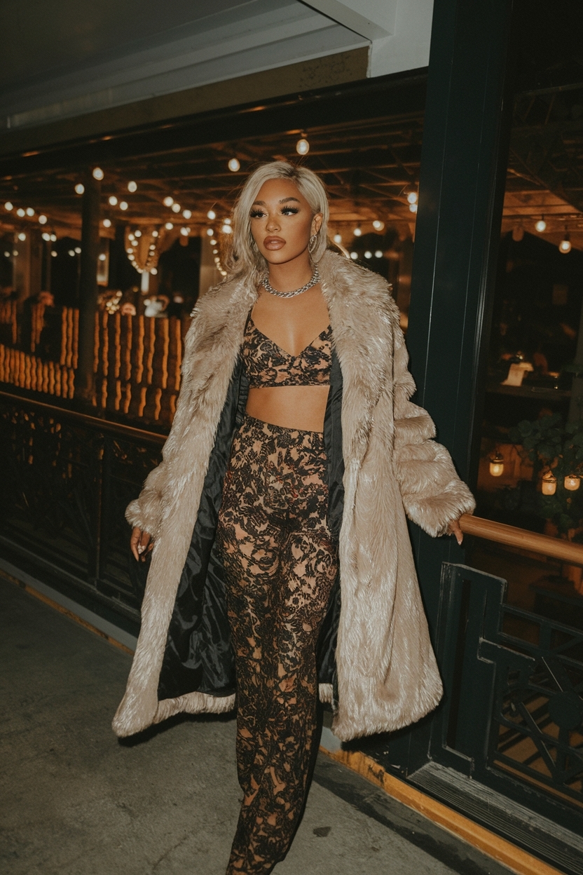 Stylish Fall Club Outfits Night Going Out with Friends outfit idea