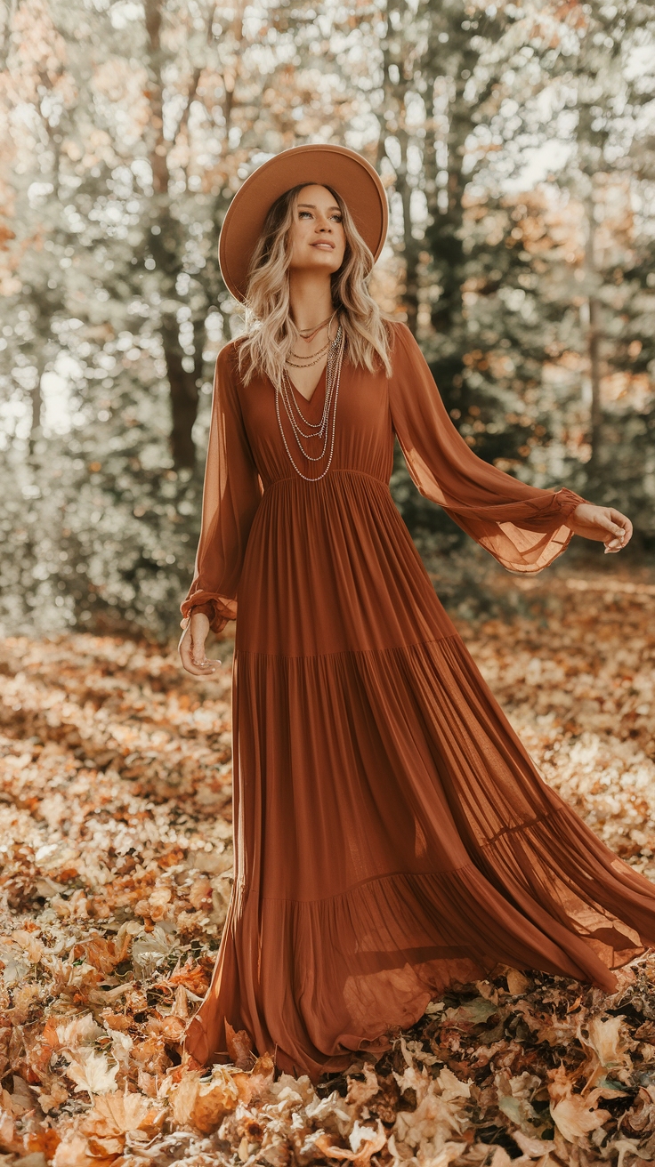 Embrace Comfort with Fall Maxi Dresses outfit idea