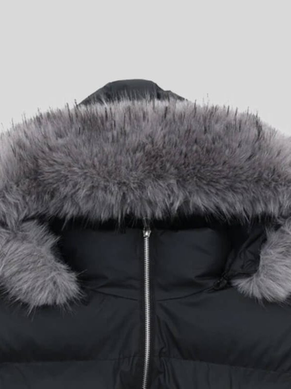 Faux Fur Hooded Puffer Jacket