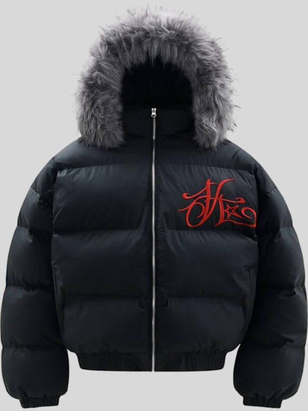 Faux Fur Hooded Puffer Jacket