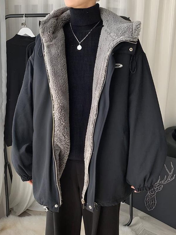 Faux Fur Lined Hooded Jacket