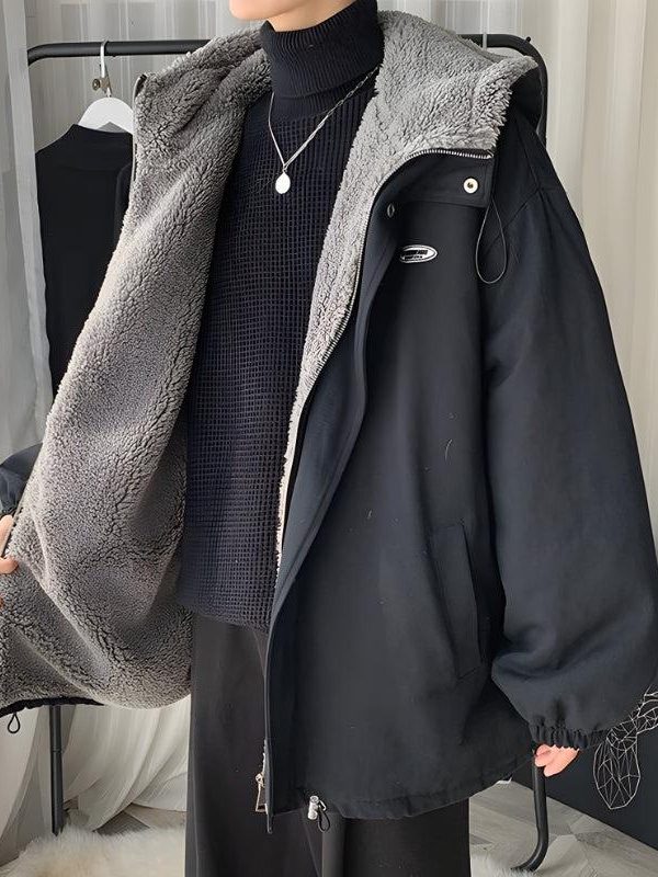 Faux Fur Lined Hooded Jacket