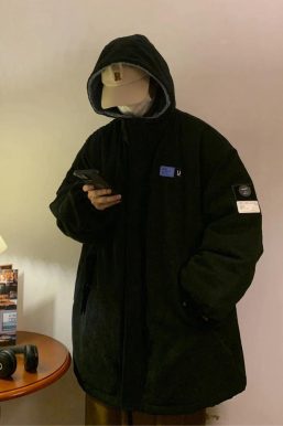 Faux Fur Lining Hooded Puffer Jacket