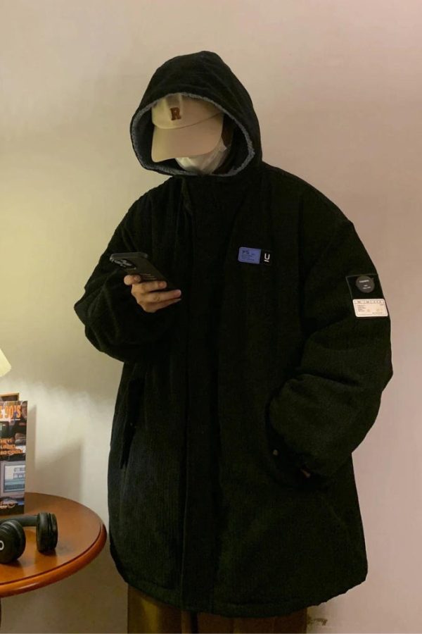 Faux Fur Lining Hooded Puffer Jacket