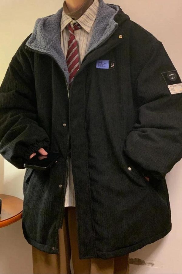 Faux Fur Lining Hooded Puffer Jacket