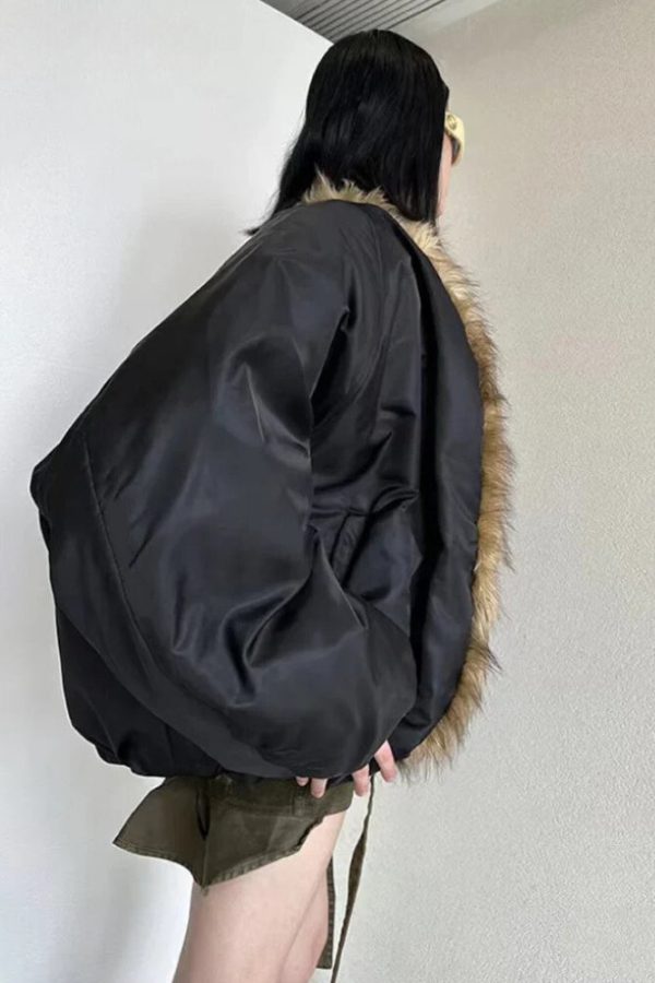 Faux Fur Puffer Jacket