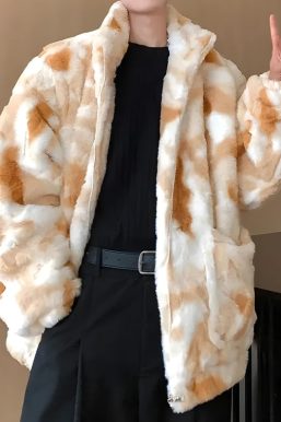 Faux Fur Zip-Up Teddy Jacket