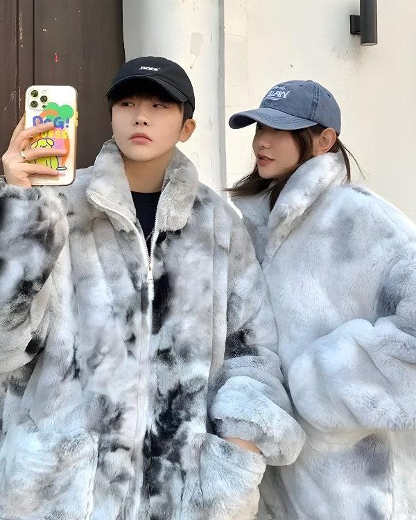 Faux Fur Zip-Up Teddy Jacket