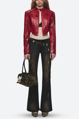 Faux Leather Biker Jacket