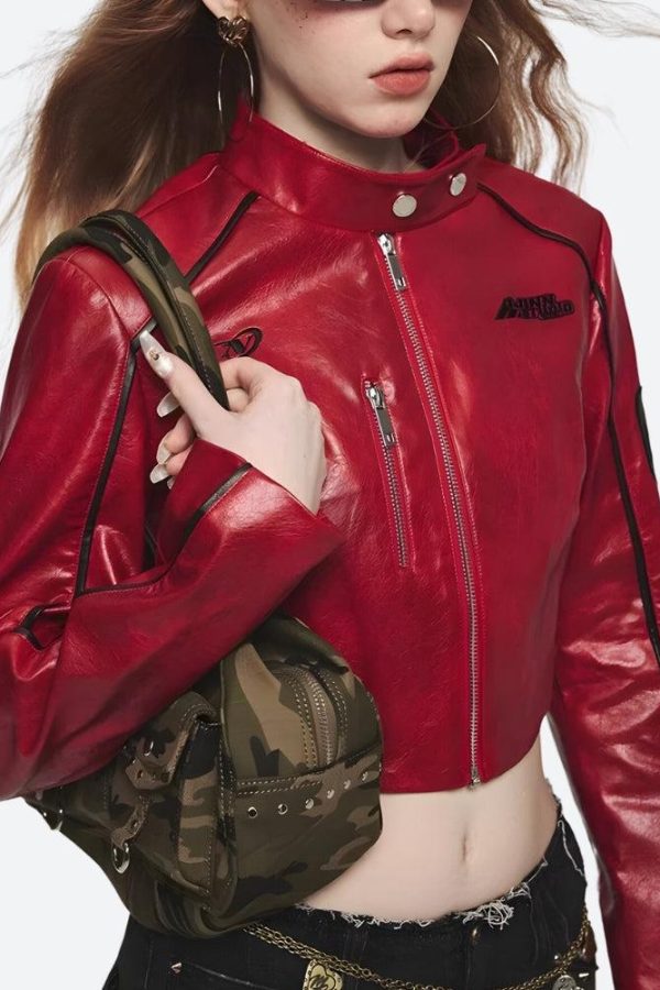 Faux Leather Biker Jacket