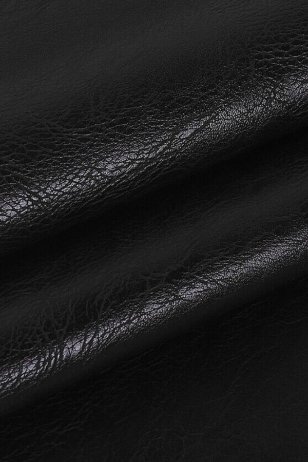 Faux Leather Cargo Pants