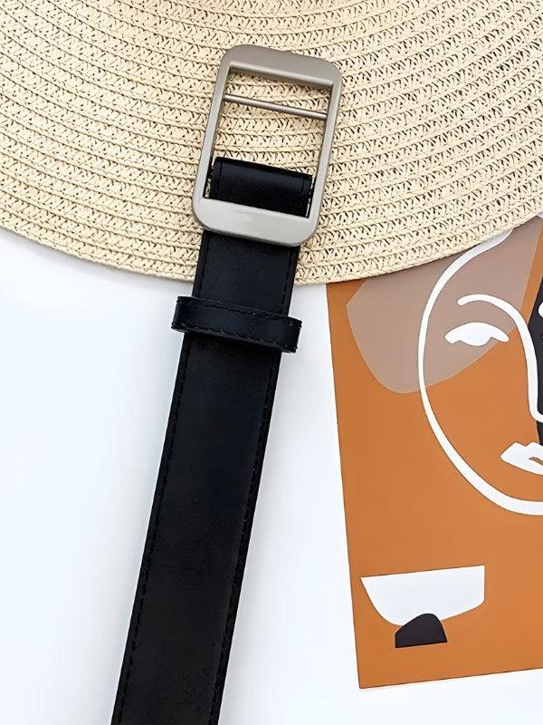 Faux Leather Classic Belt