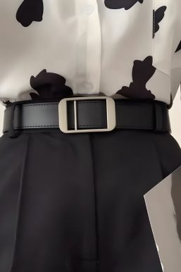 Faux Leather Classic Belt