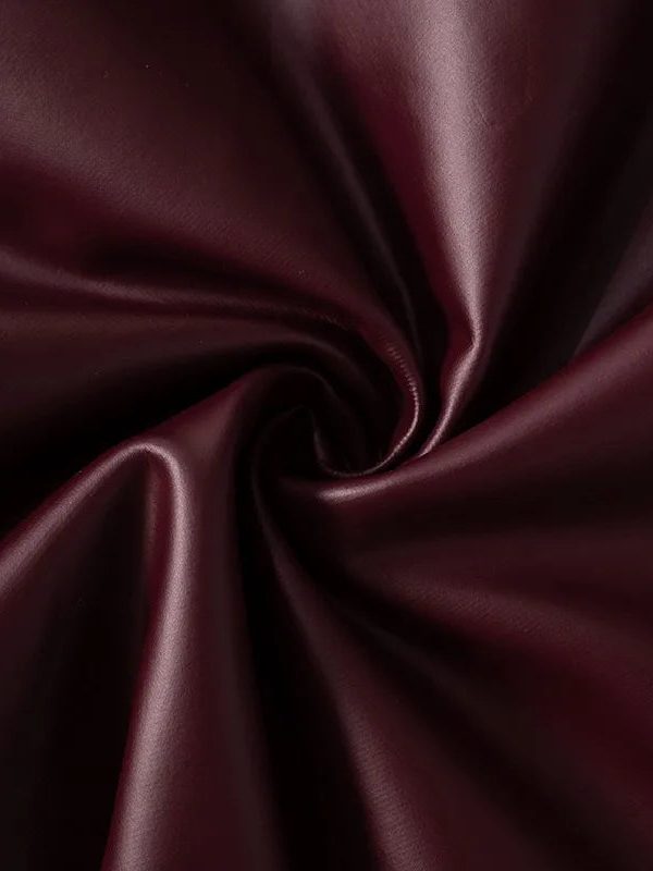 Faux Leather One Shoulder Top