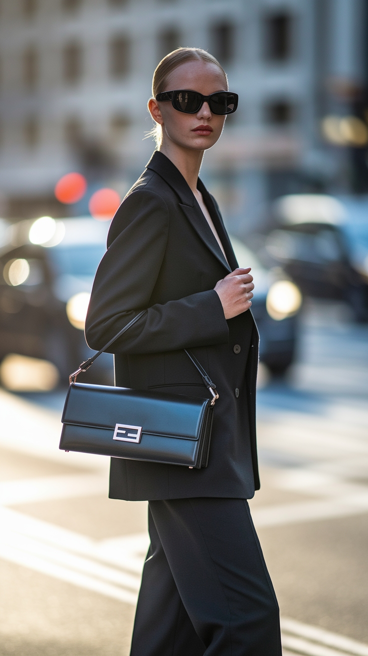 Classic Fendi Baguette Black Looks for Any Outfit outfit idea