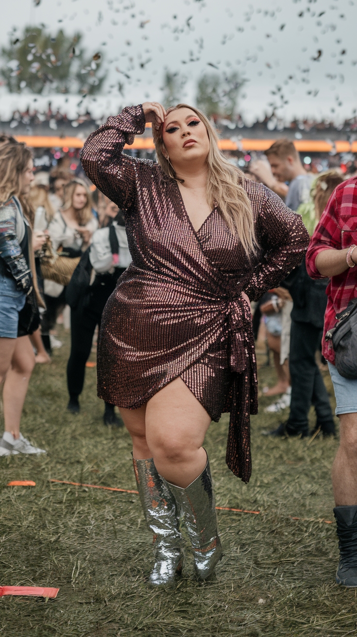 Festival Outfits Plus Size That Shine outfit idea
