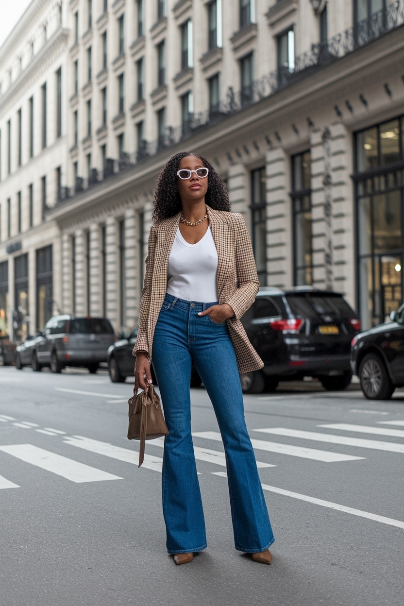 Flare Jeans Outfit Black Woman: Flattering Styles outfit idea