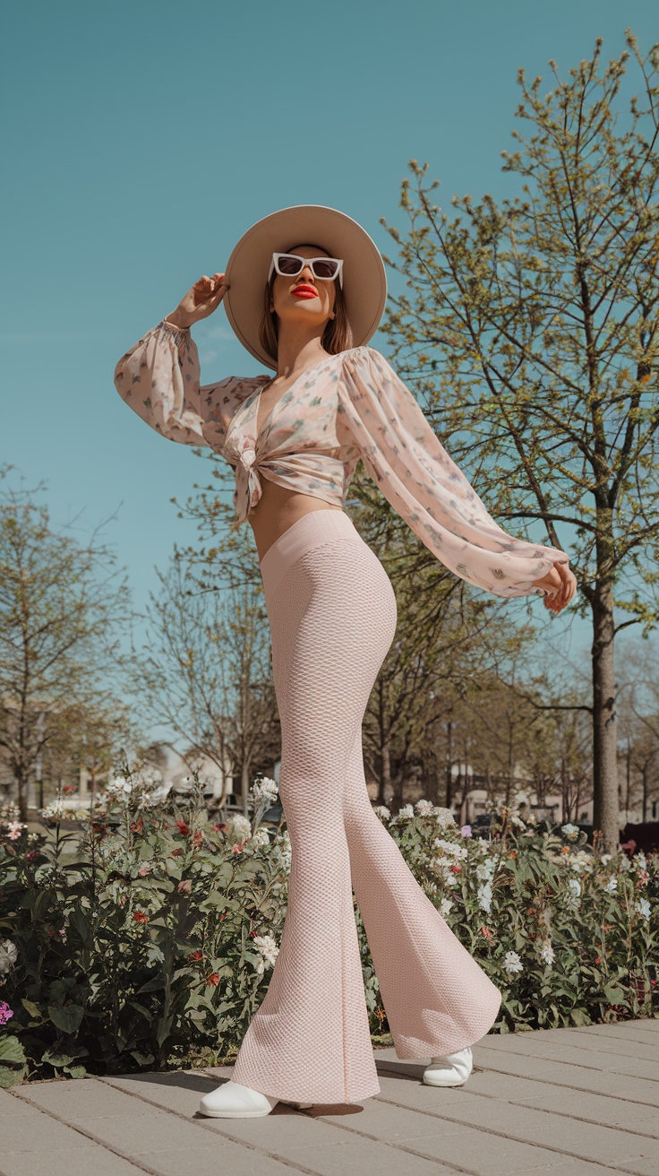 Flared Leggings Outfit Spring: Sporty and Chic Combinations outfit idea