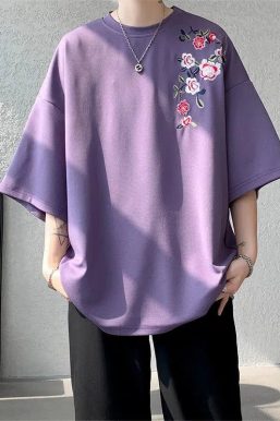 Floral Embroidered Tee