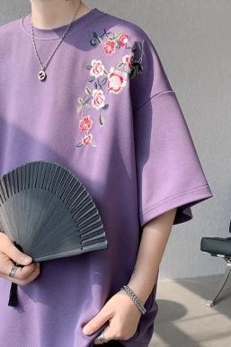 Floral Embroidered Tee