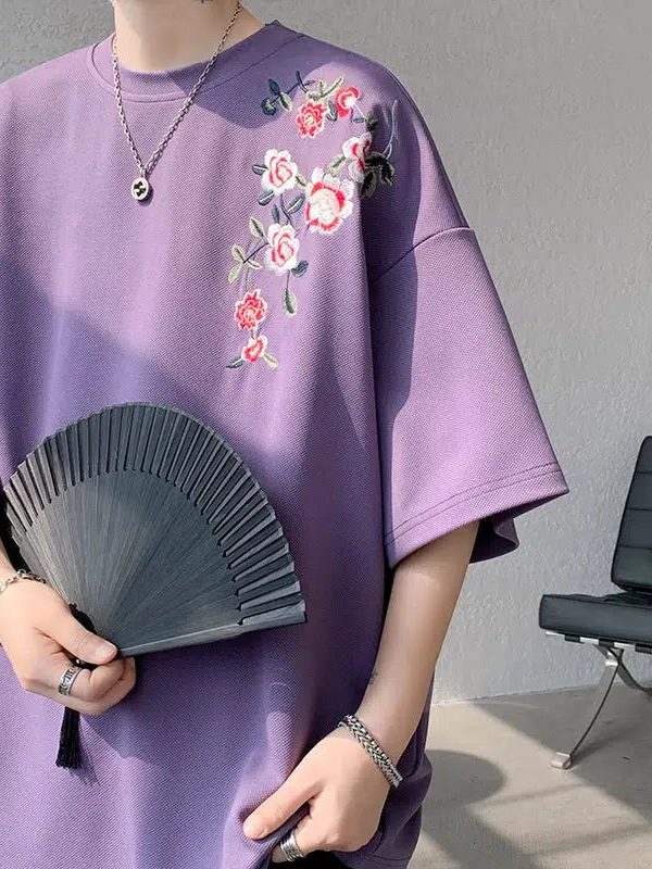 Floral Embroidered Tee